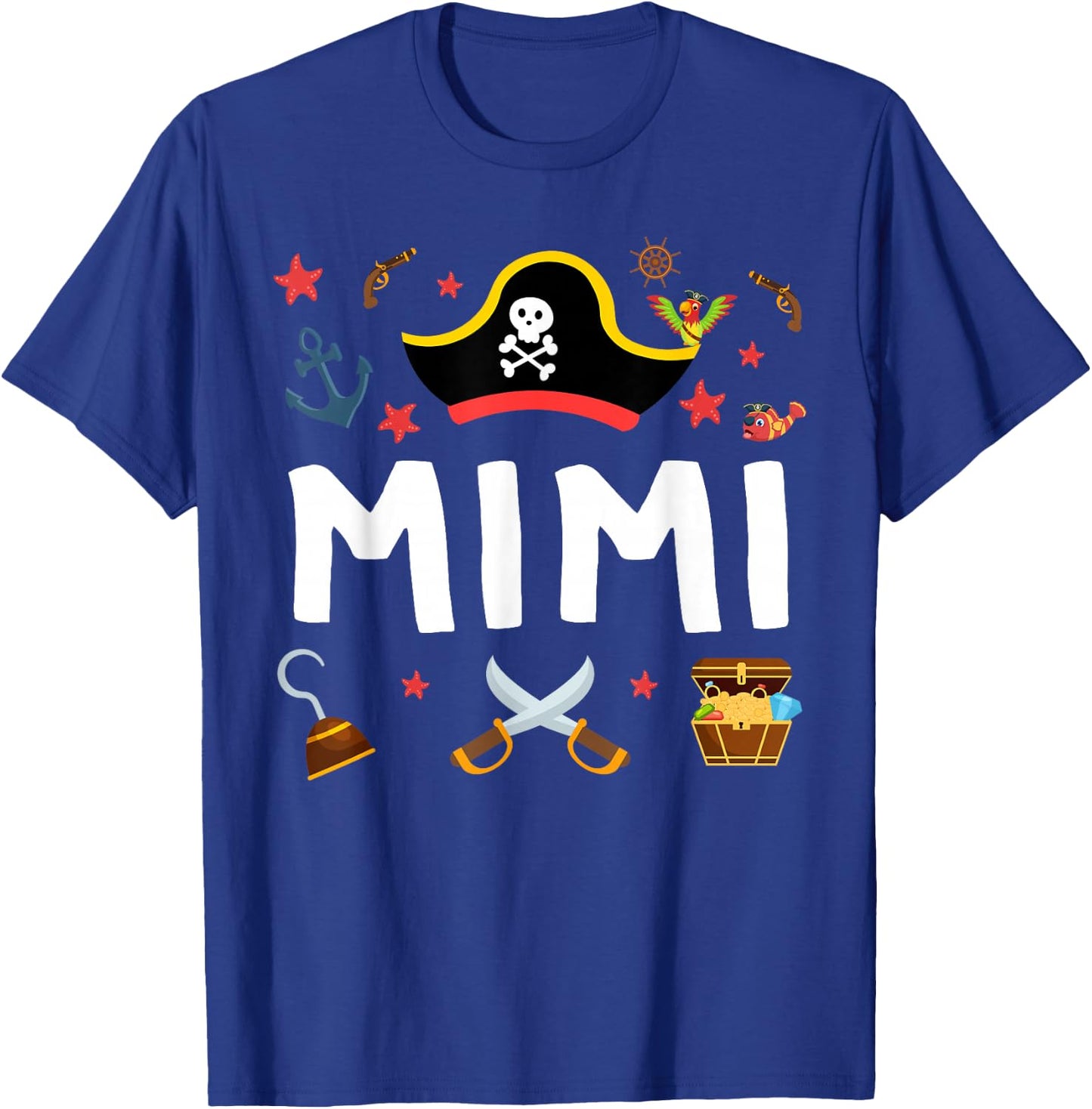 Pirate Mimi Pirate's Hat Matching Family Pirate Birthday T-Shirt - T-Shirt | Royal