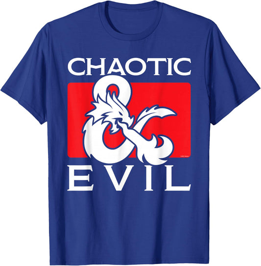 Dungeons & Dragons Chaotic & Evil T-Shirt - T-Shirt | Royal