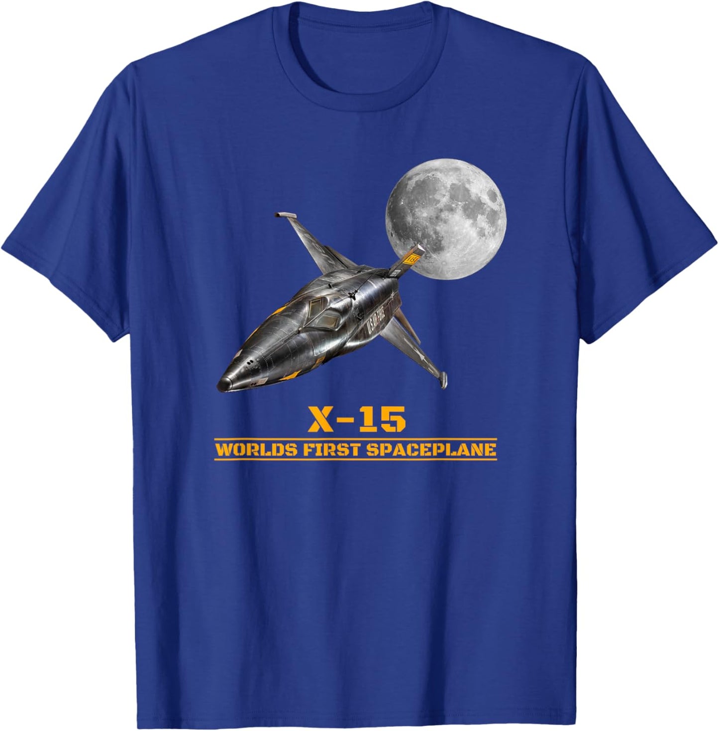 North American X-15 Worlds First Spaceplane T-Shirt - T-Shirt | Royal