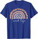 Scrub Life Nurse CMA CNA RN Leopard Rainbow Nursing T-Shirt - T-Shirt | Royal