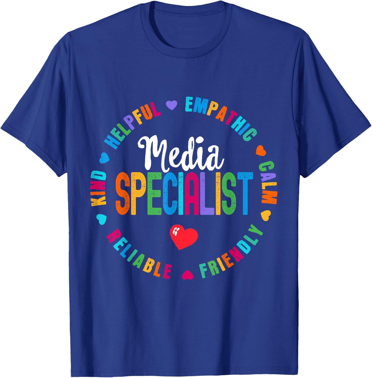 Funny Appreciation Week School Library Media Specialist T-Shirt - T-Shirt | Royal