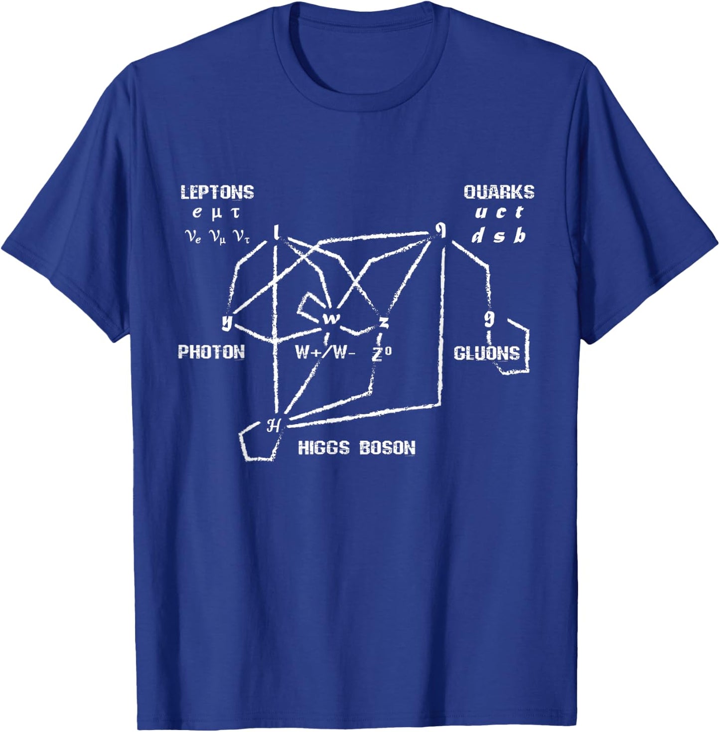 String Theory Shirt - Higgs Boson Quarks Particle Physics T-Shirt - T-Shirt | Royal