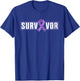 Hodgkins Lymphoma Cancer Survivor Hodgkin Lymphoma Awareness T-Shirt - T-Shirt | Royal