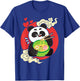 Kawaii Cute Eating Panda Japanese Ramen Noodles T-Shirt - T-Shirt | Royal