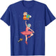 Ballerina Planets Outer Space Astronaut Solar System Girls T-Shirt - T-Shirt | Royal
