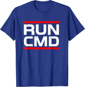 Informatist Run CMD Programmer Sys Admin Gifts T-Shirt - T-Shirt | Royal