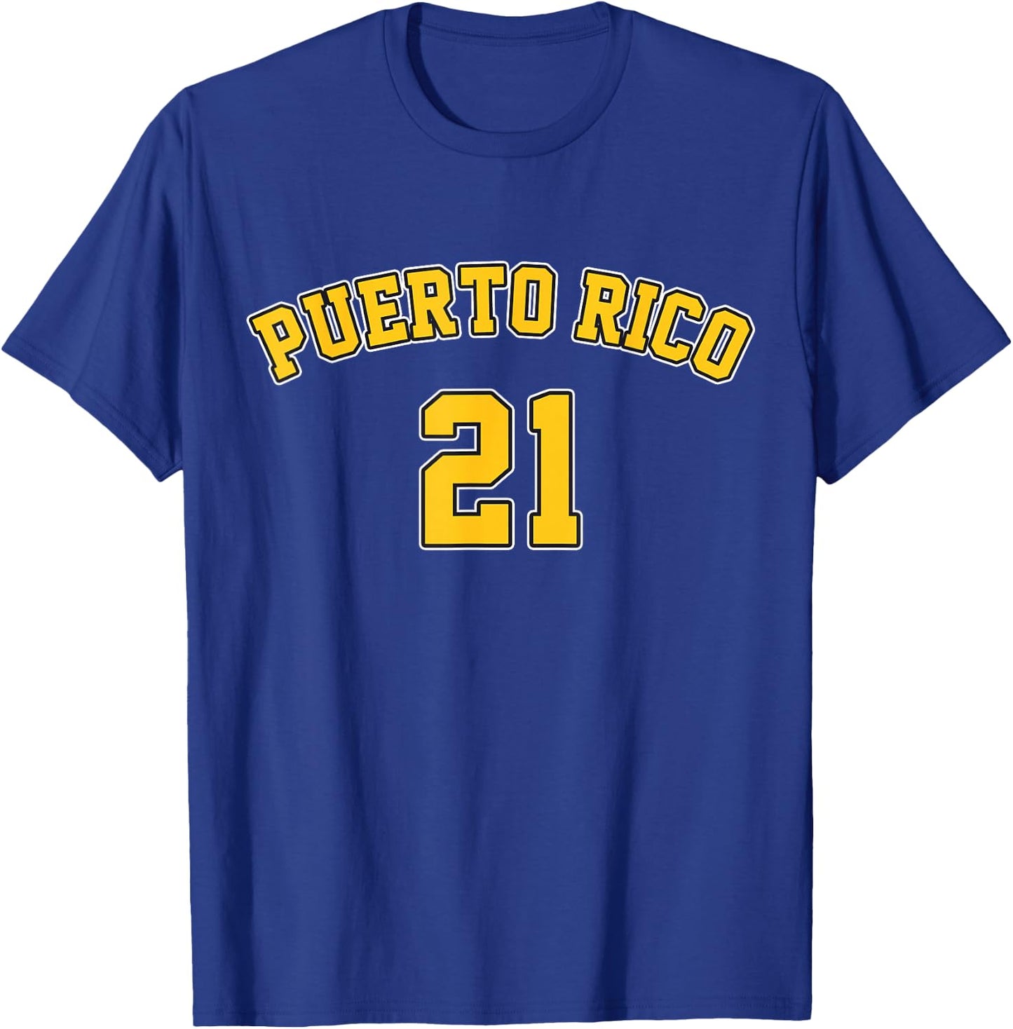 Puerto Rico Baseball 21 Santurce Boricua Baseball Fans T-Shirt - T-Shirt | Royal