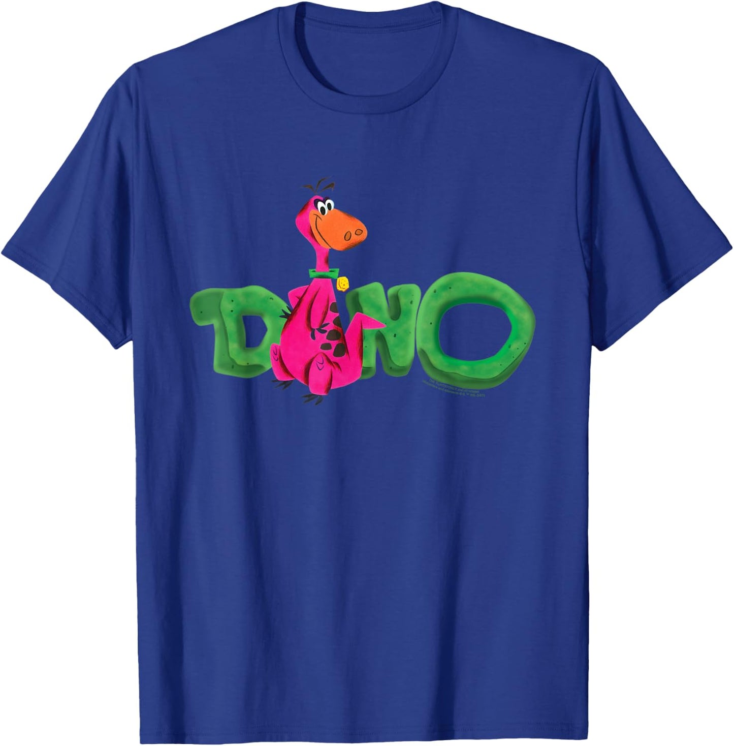 The Flintstones Dino with Stylized Name T-Shirt - T-Shirt | Royal