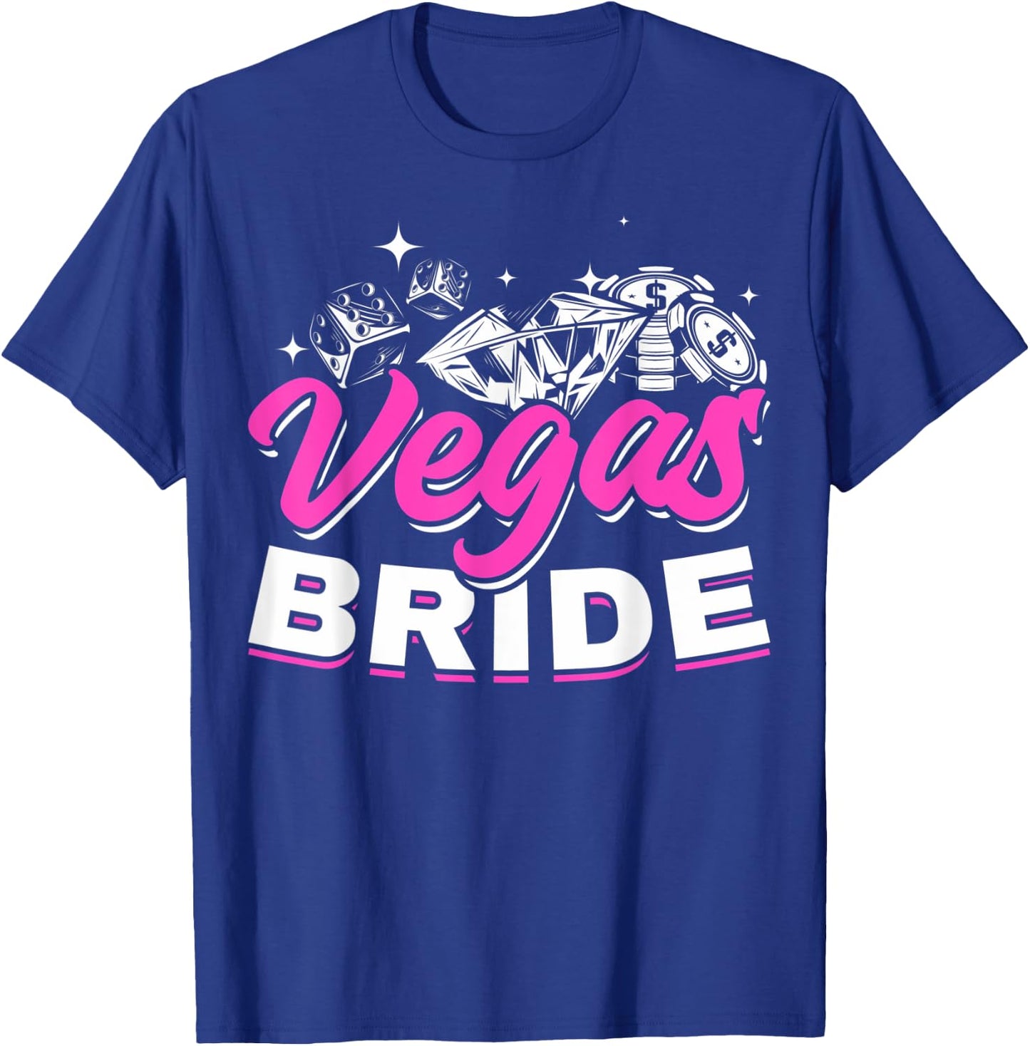 Las Vegas Wedding Las Vegas Bride Married In Las Vegas Bride T-Shirt - T-Shirt | Royal