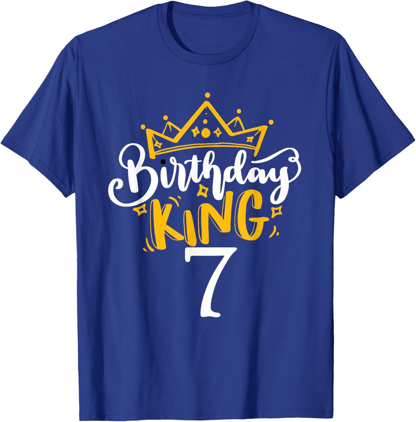 7th Birthday King 7 Years Old Party Ideas For Boys T-Shirt - T-Shirt | Royal