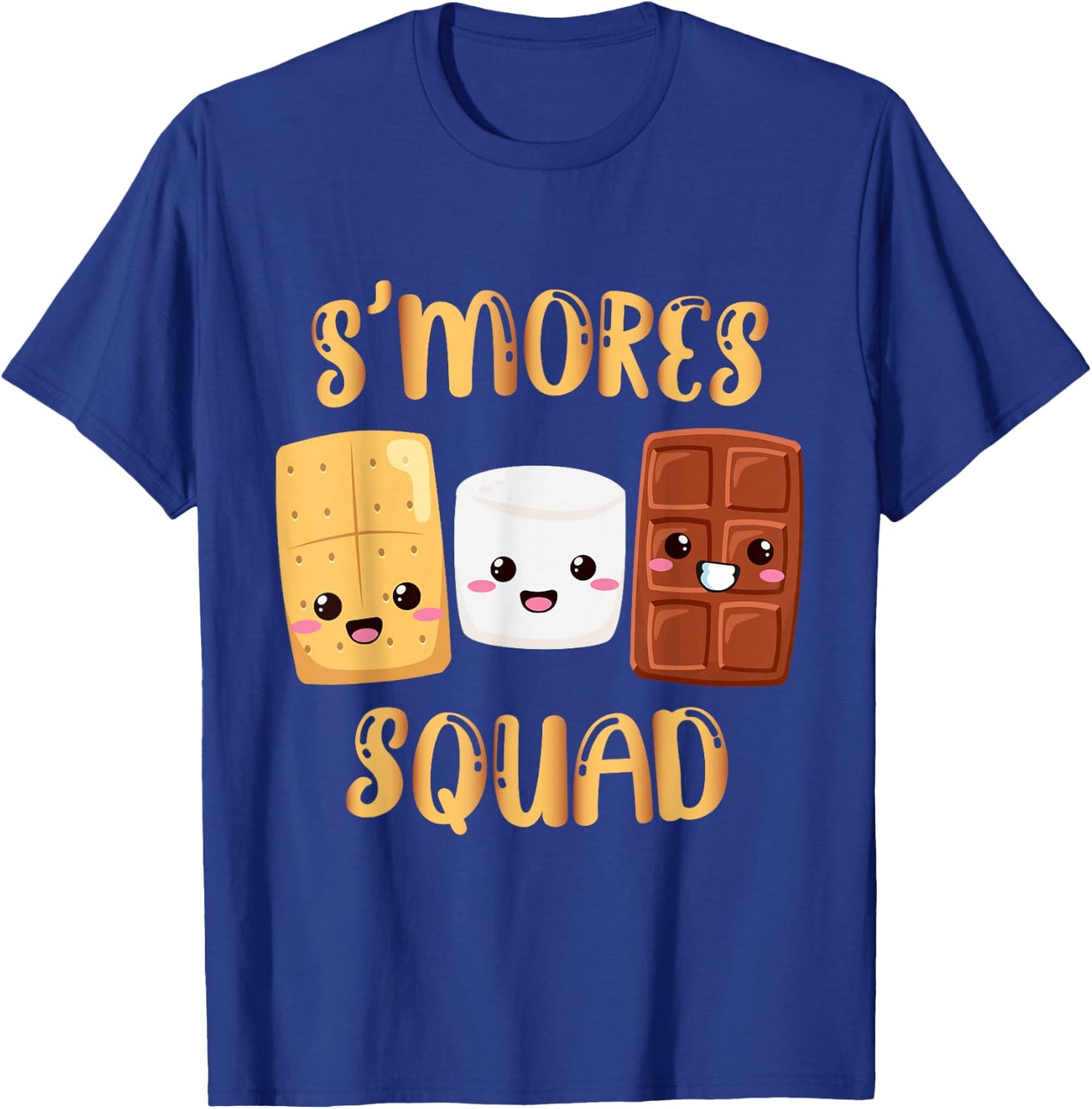 S'mores Marshmallows Funny Smores Squad Camping Campfire T-Shirt - T-Shirt | Royal