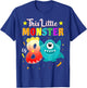 Little Monster 8th Birthday Party Monster 8 Years Old T-Shirt - T-Shirt | Royal