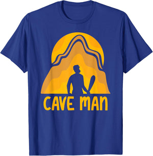 Caveman Cave Man Caving T-Shirt - T-Shirt | Royal