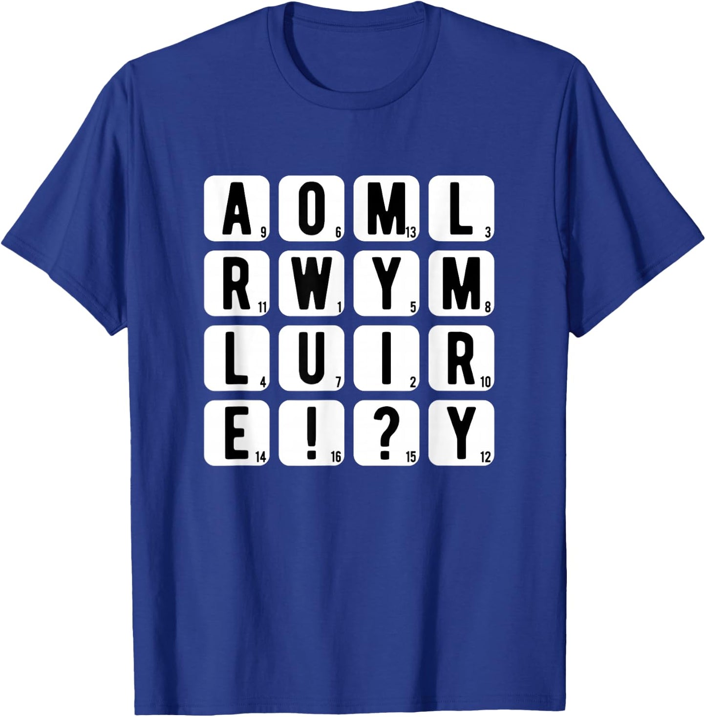 Will You Marry Me Puzzle Game Letters Sign Her Decor T-Shirt - T-Shirt | Royal