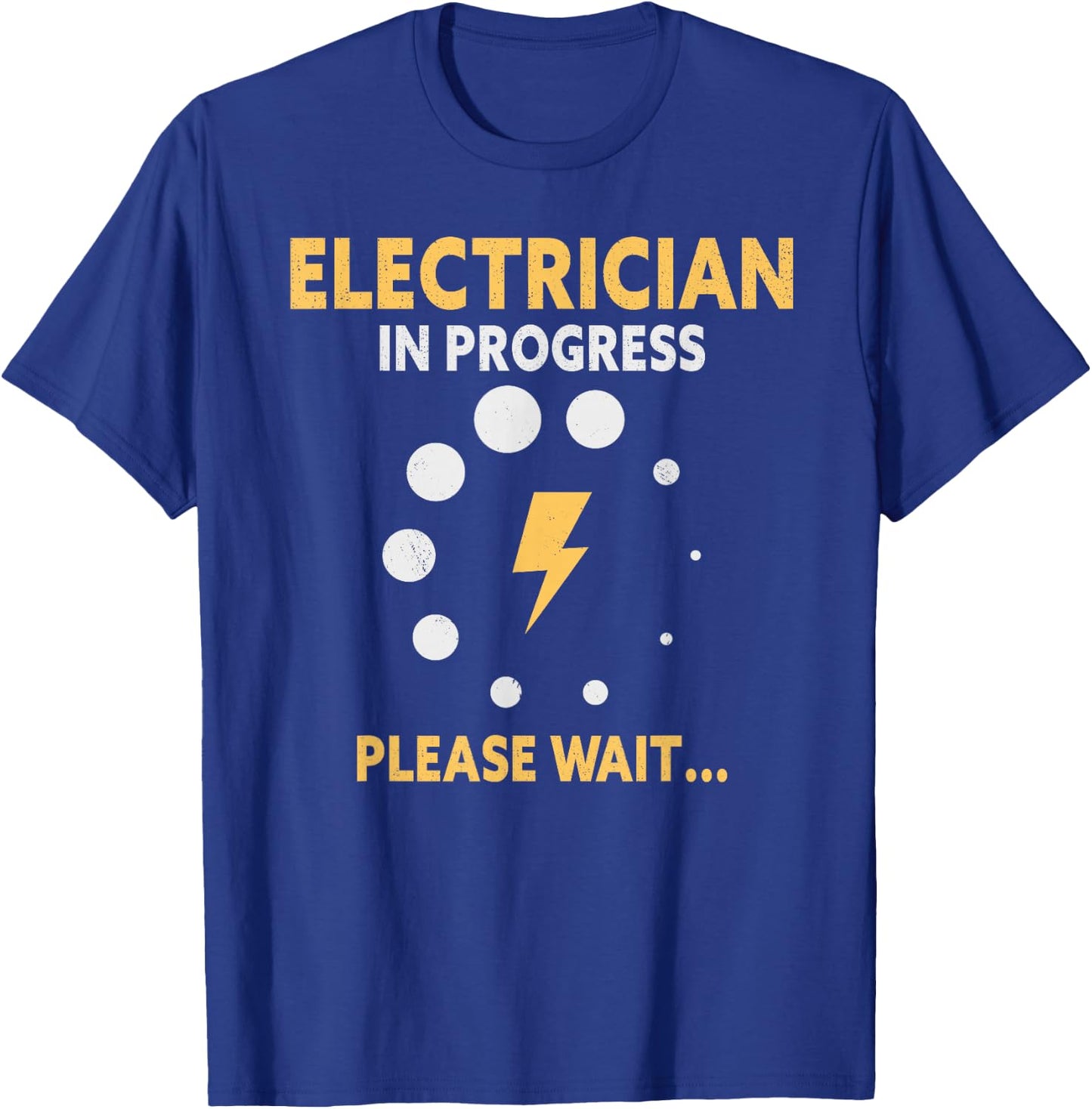 Electrician Electrical Worker Journeyman Wireman Scull T-Shirt - T-Shirt | Royal