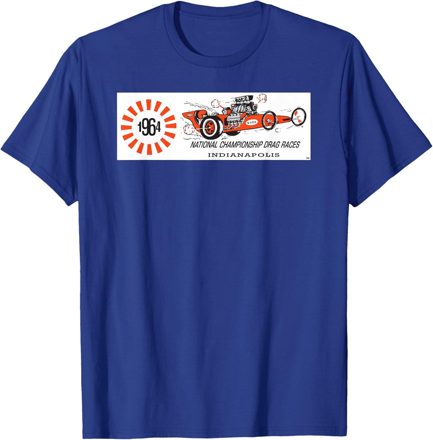 NHRA 1964 National Championship T-Shirt - T-Shirt | Royal