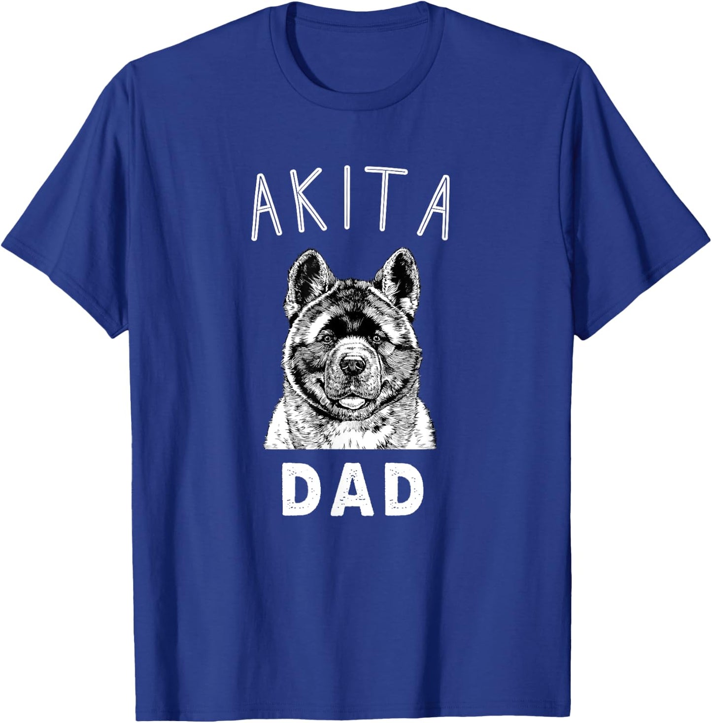 Akita Dad American Akita Inu Dog Papa Men Women Girls Kids T-Shirt - T-Shirt | Royal