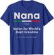 Definition Of Nana World's Greatest Italian Family Matching T-Shirt - T-Shirt | Royal