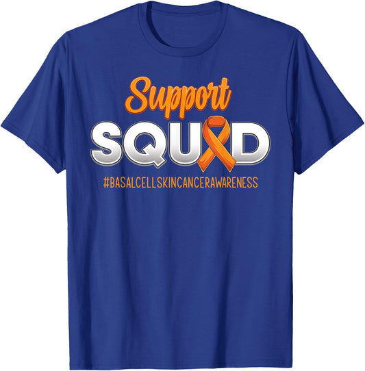 Support Squad Basal Cell Skin Cancer Awareness Women T-Shirt - T-Shirt | Royal