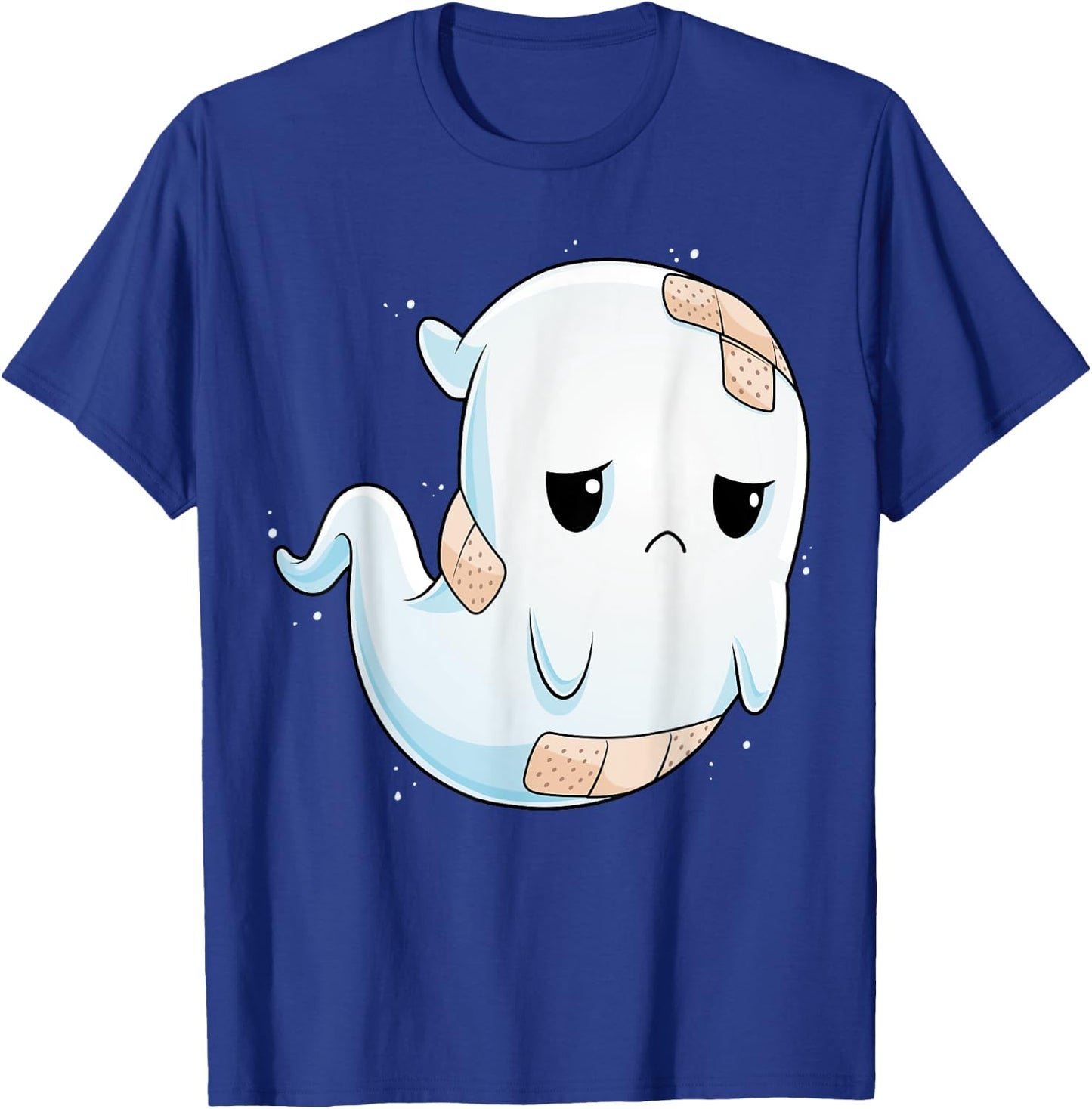 Sad Ghost Halloween Costume Unhappy Ghost Boo Boo Crew T-Shirt - T-Shirt | Royal