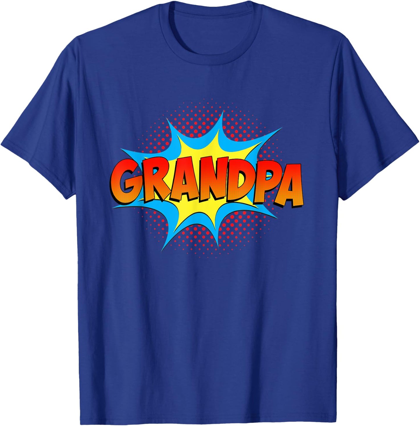 Grandpa is a Superhero Funny Comic Book Themed Cool Grandpa T-Shirt - T-Shirt | Royal