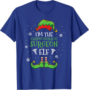 Im The Cardiothoracic Surgeon Elf Christmas T-Shirt - T-Shirt | Royal
