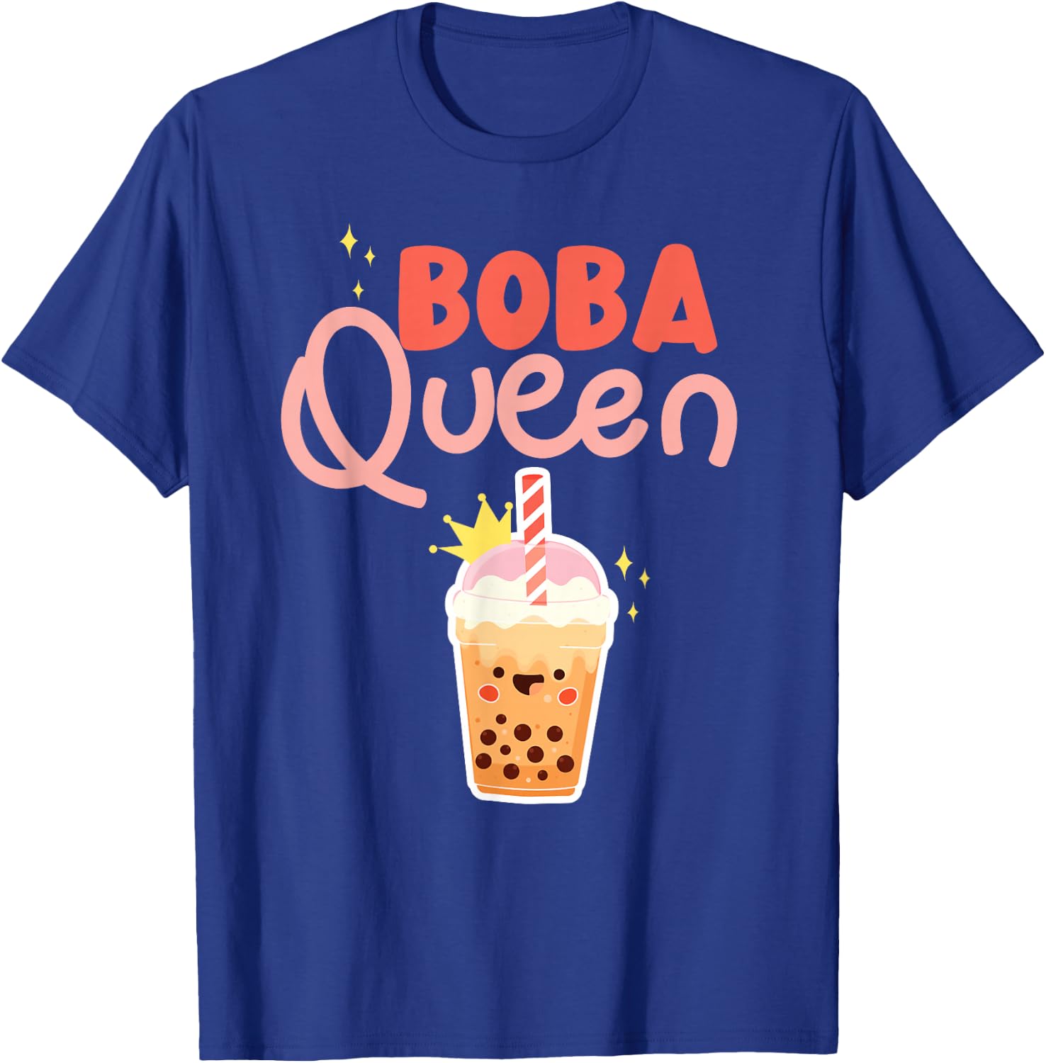 Bubble Boba Queen Tea T-Shirt - T-Shirt | Royal
