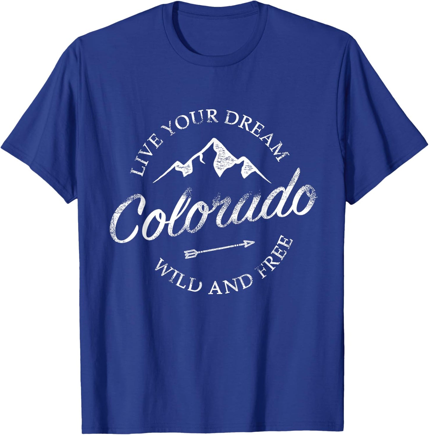 Colorado Mountains T-Shirt - T-Shirt | Royal