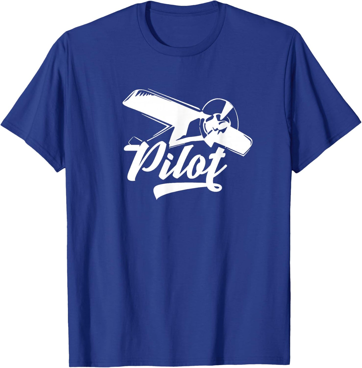 Pilot Aviator Fly Aircraft Airplane Plane T-Shirt - T-Shirt | Royal