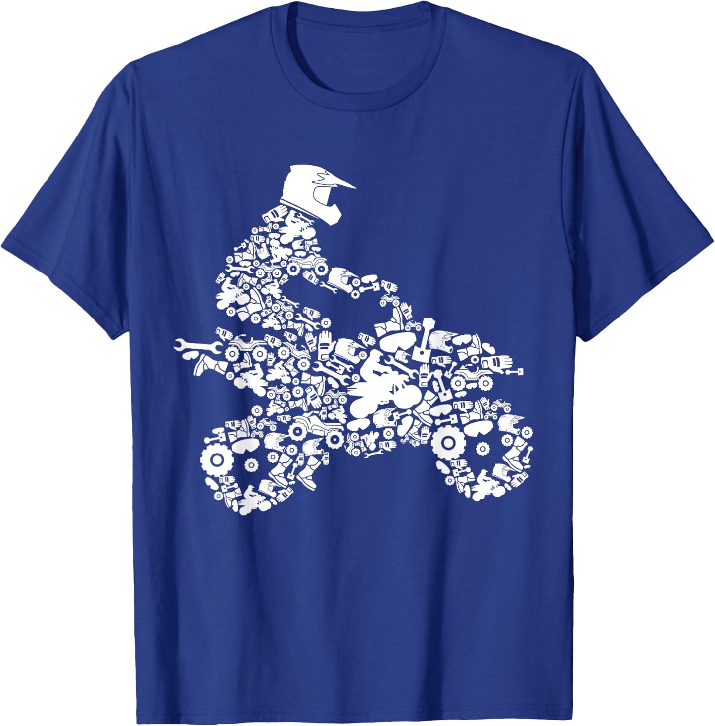 Quad Biker ATV 4 Wheeler Funny Quad Men Boys T-Shirt - T-Shirt | Royal