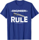 Slide Rule Engineers Rule Vintage Old School Gift T-Shirt - T-Shirt | Royal