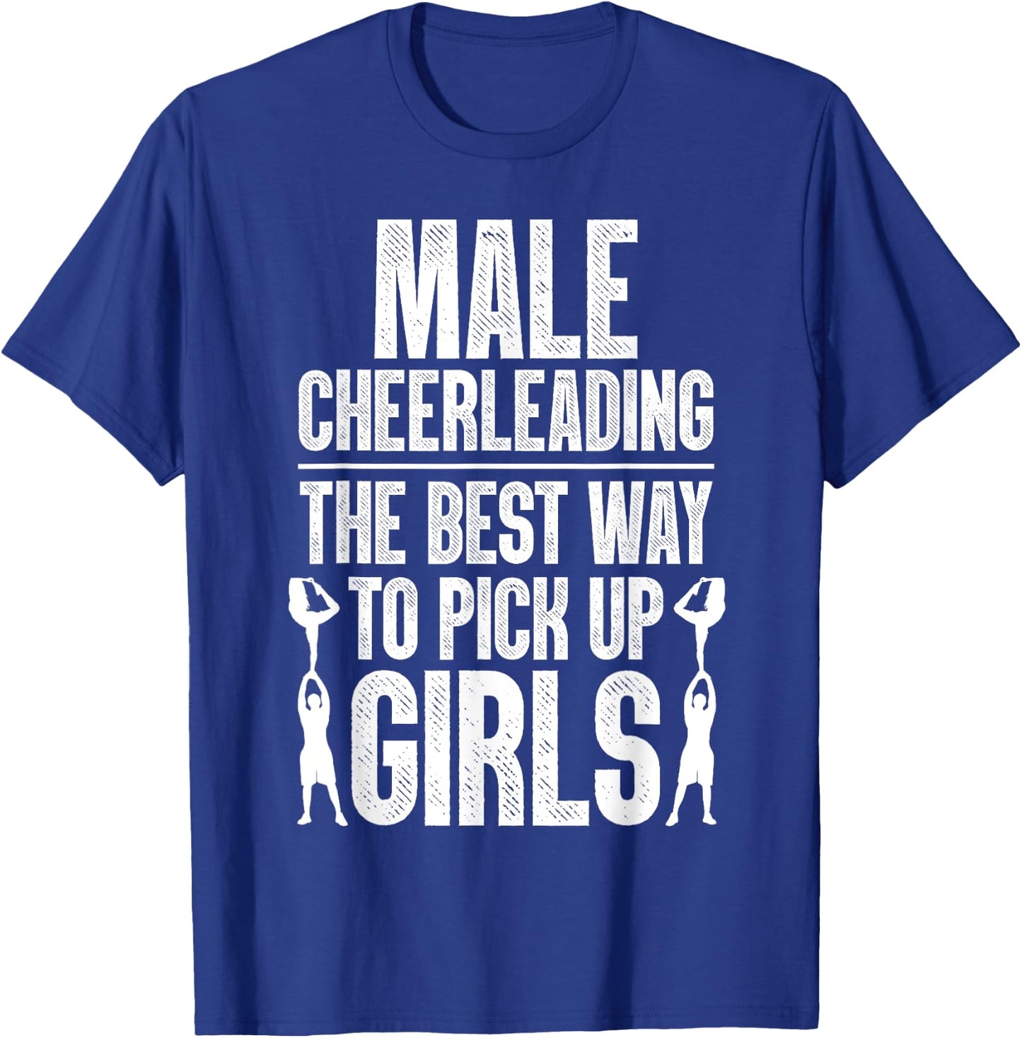 Funny Cheerleading Cheer Art For Boys Teens Kids Cheerleader T-Shirt - T-Shirt | Royal