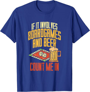 Board Games And Beer I Board Game Lovers T-Shirt - T-Shirt | Royal