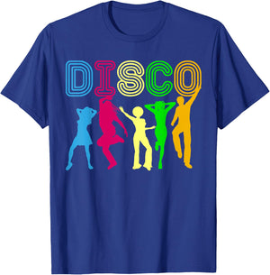 Disco Shirt | Night Club Dancing Retro Vintage Shirt Gift T-Shirt - T-Shirt | Royal