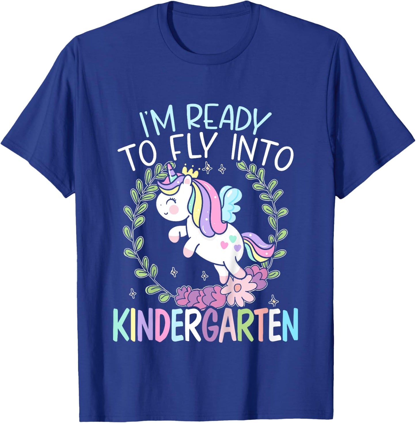 Kids I'm Ready To Fly Into Kindergarten First Day Of School T-Shirt - T-Shirt | Royal