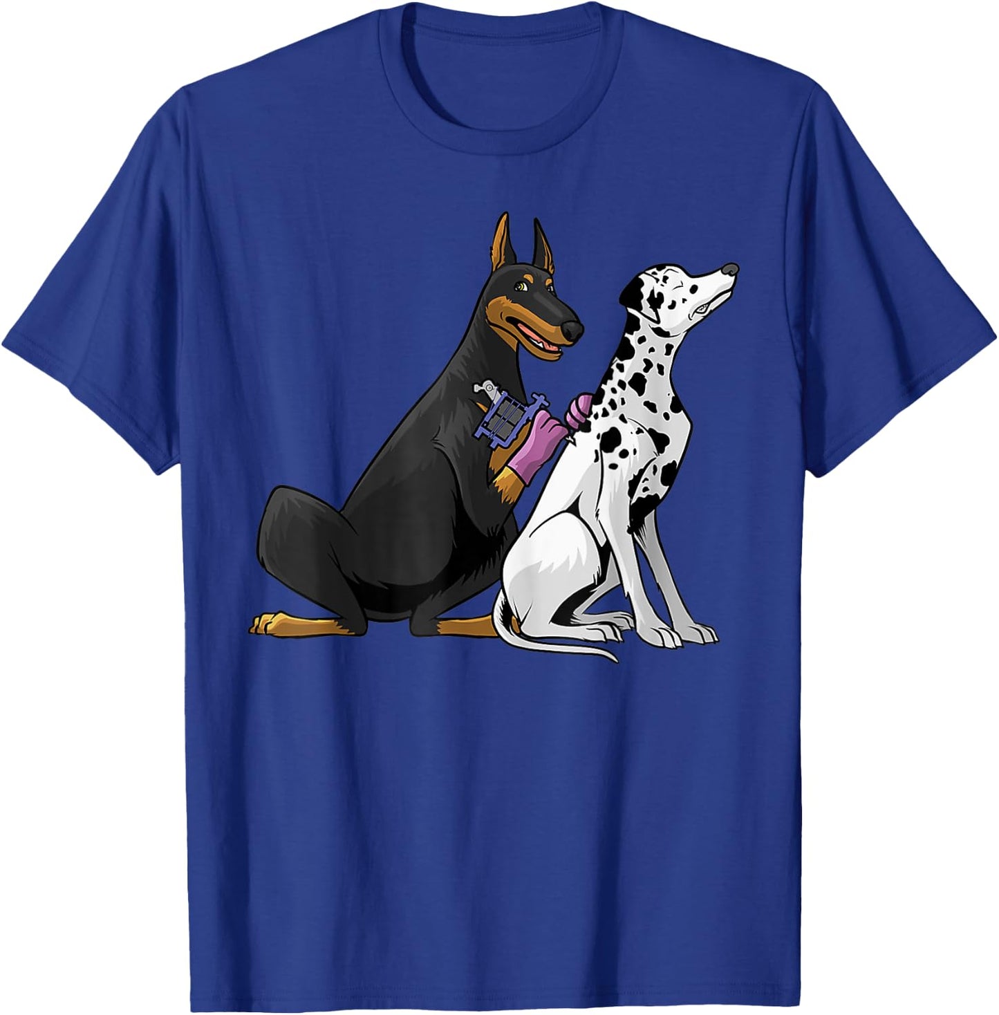 Dalmatian Doberman Dog Cool Tattoo Artist Gifts Tattooist T-Shirt - T-Shirt | Royal