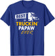 Best Truckin Papaw Ever Funny Quote trucker Gift Graphic T-Shirt - T-Shirt | Royal