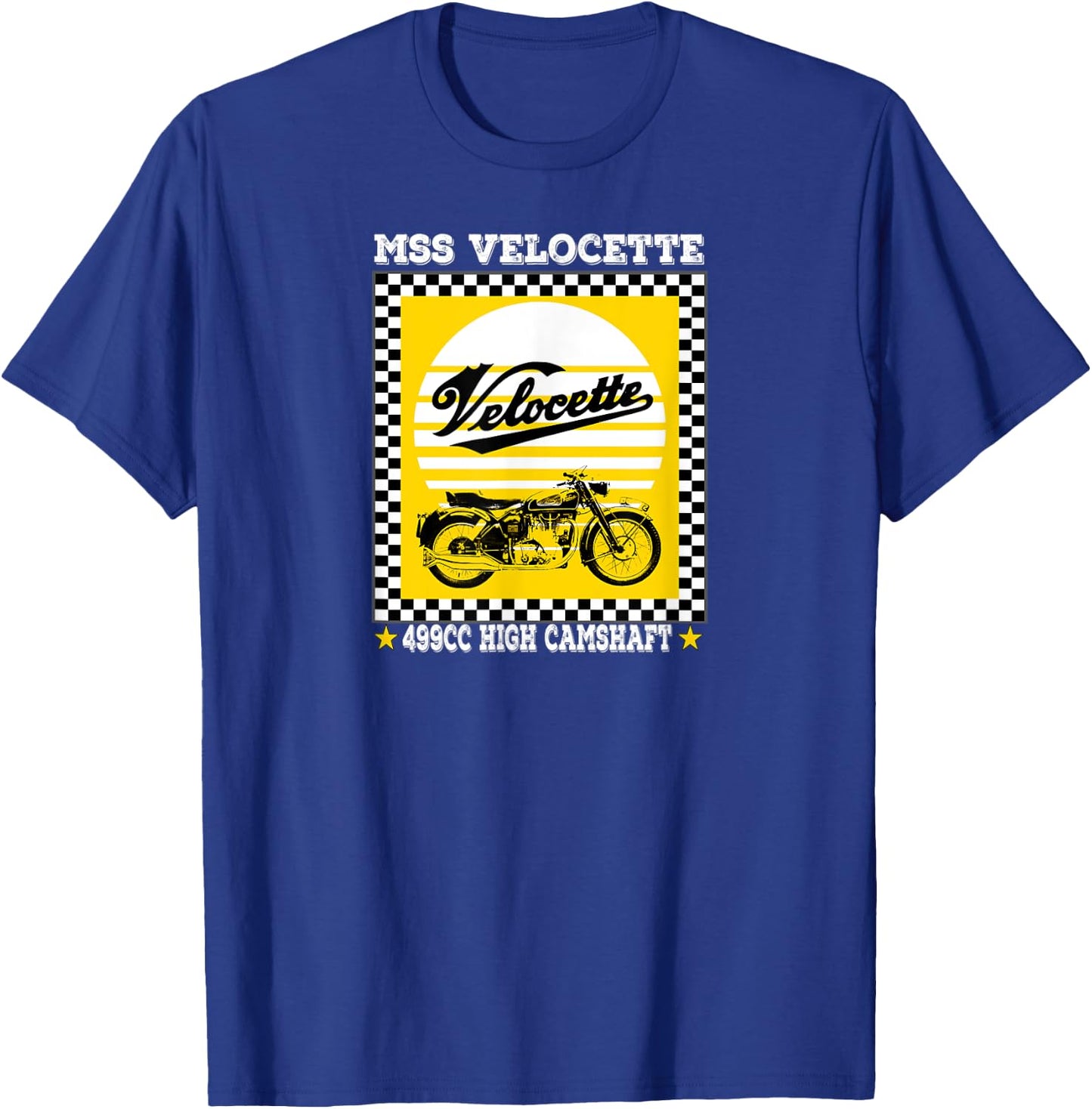 MSS Velocette 499cc | Classic British Motorcycle T-Shirt - T-Shirt | Royal