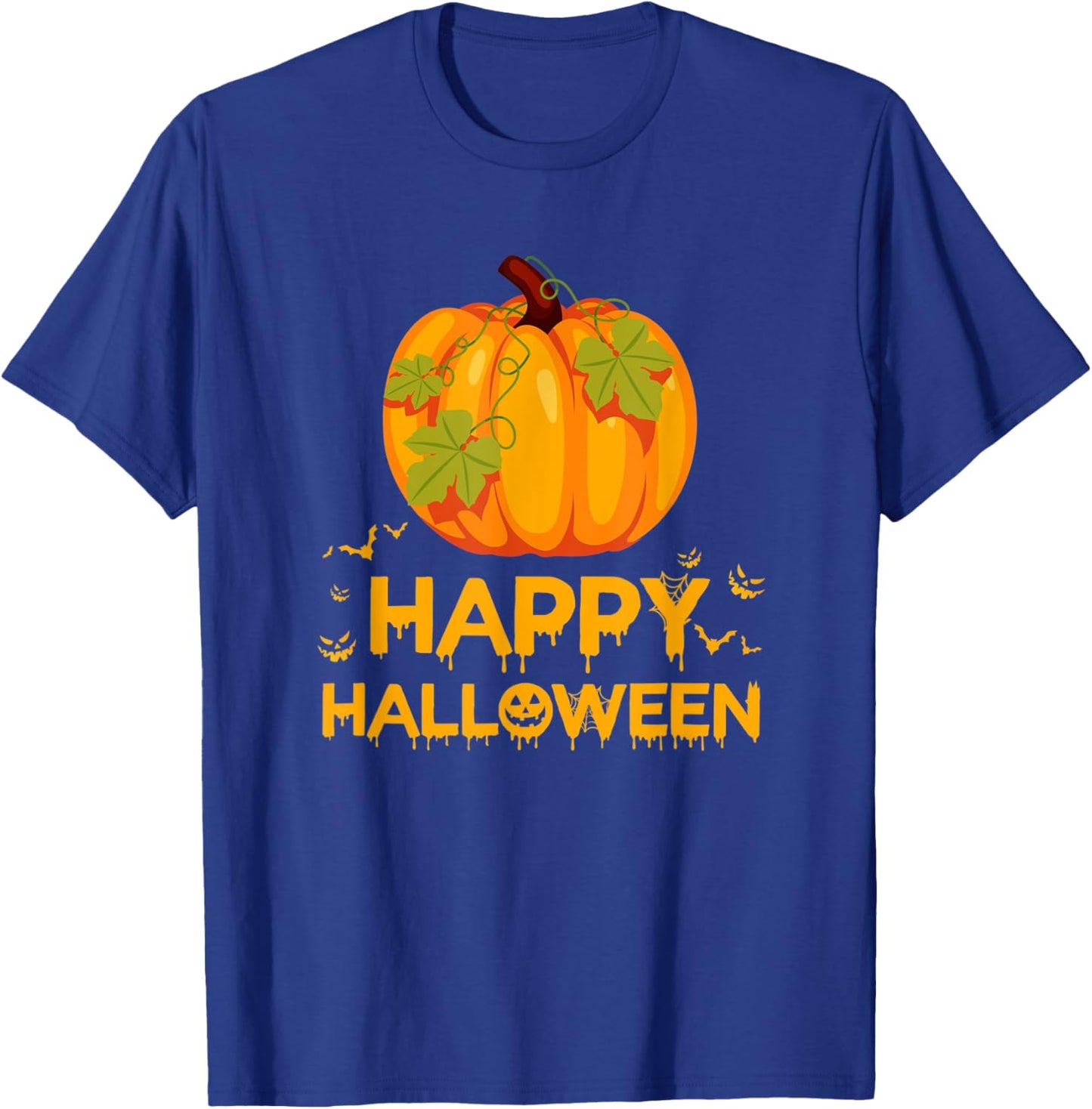 Happy Halloween Costumes Funny Gifts Pumpkin Men Women Kids T-Shirt - T-Shirt | Royal