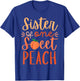 Sister of The Sweet One Peach 1st Birthday Family Matching T-Shirt - T-Shirt | Royal