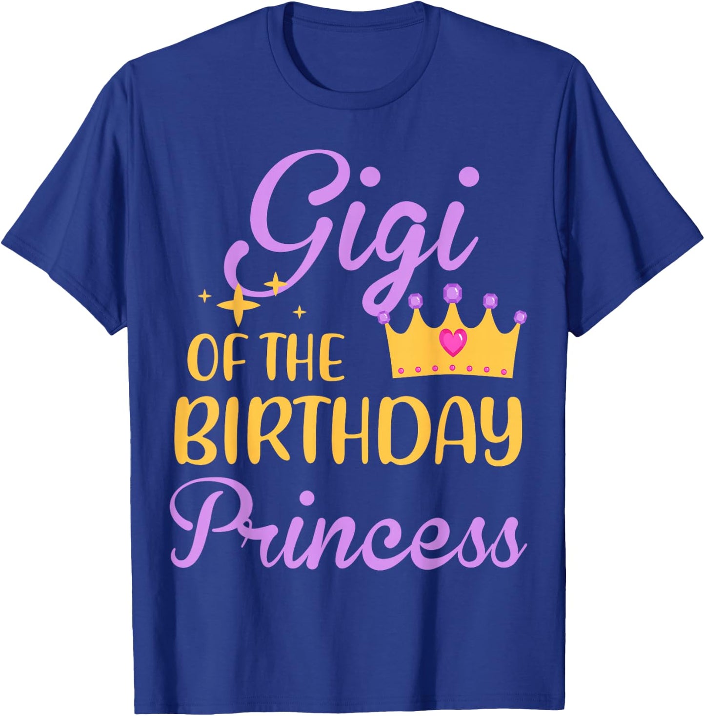 Gigi of The Birthday Princess Crown Matching Family Party T-Shirt - T-Shirt | Royal