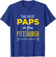 The Best Paps Are From Pittsburgh Grandfather T-Shirt - T-Shirt | Royal
