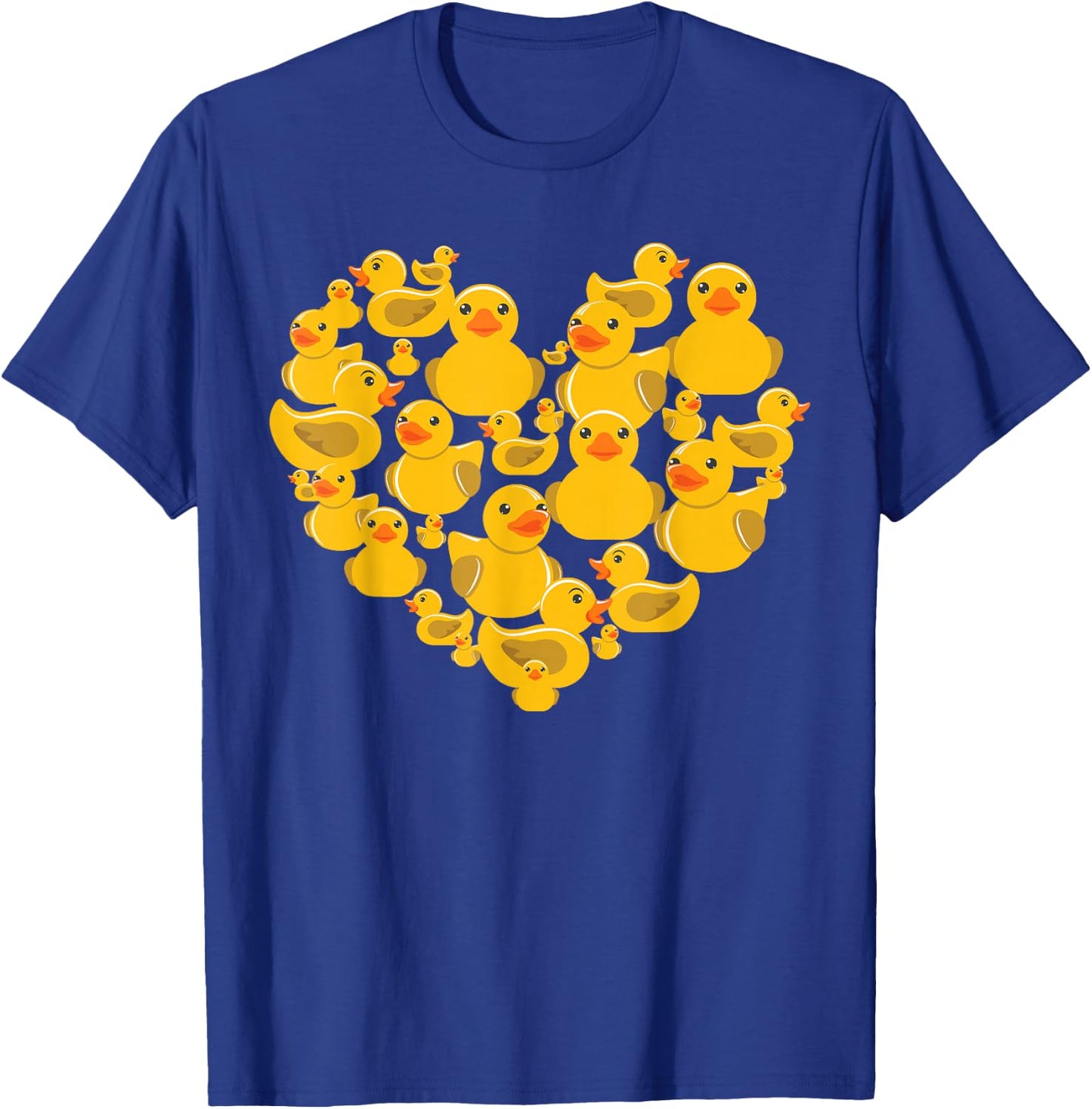 Rubber Duck Quack Women Boy Girls Valentine's Day T-Shirt - T-Shirt | Royal