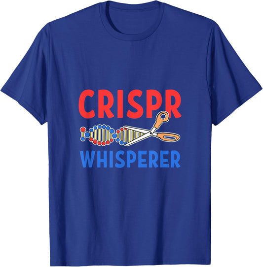 Crispr Whisperer Biotechnology Biotech Cas9 Gene Editing T-Shirt - T-Shirt | Royal