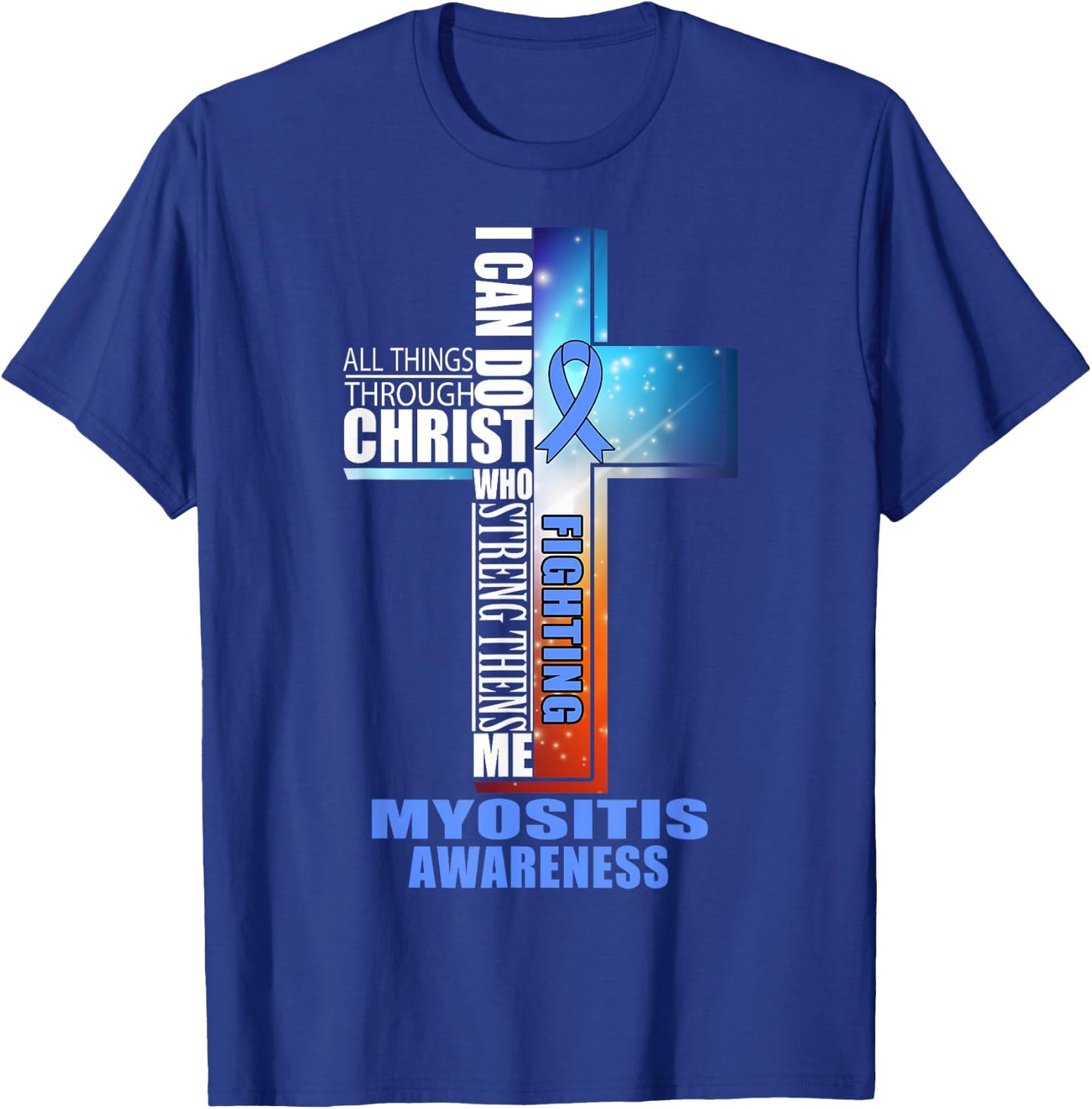 MYOSITIS Warrior Awareness Shirt T-Shirt - T-Shirt | Royal