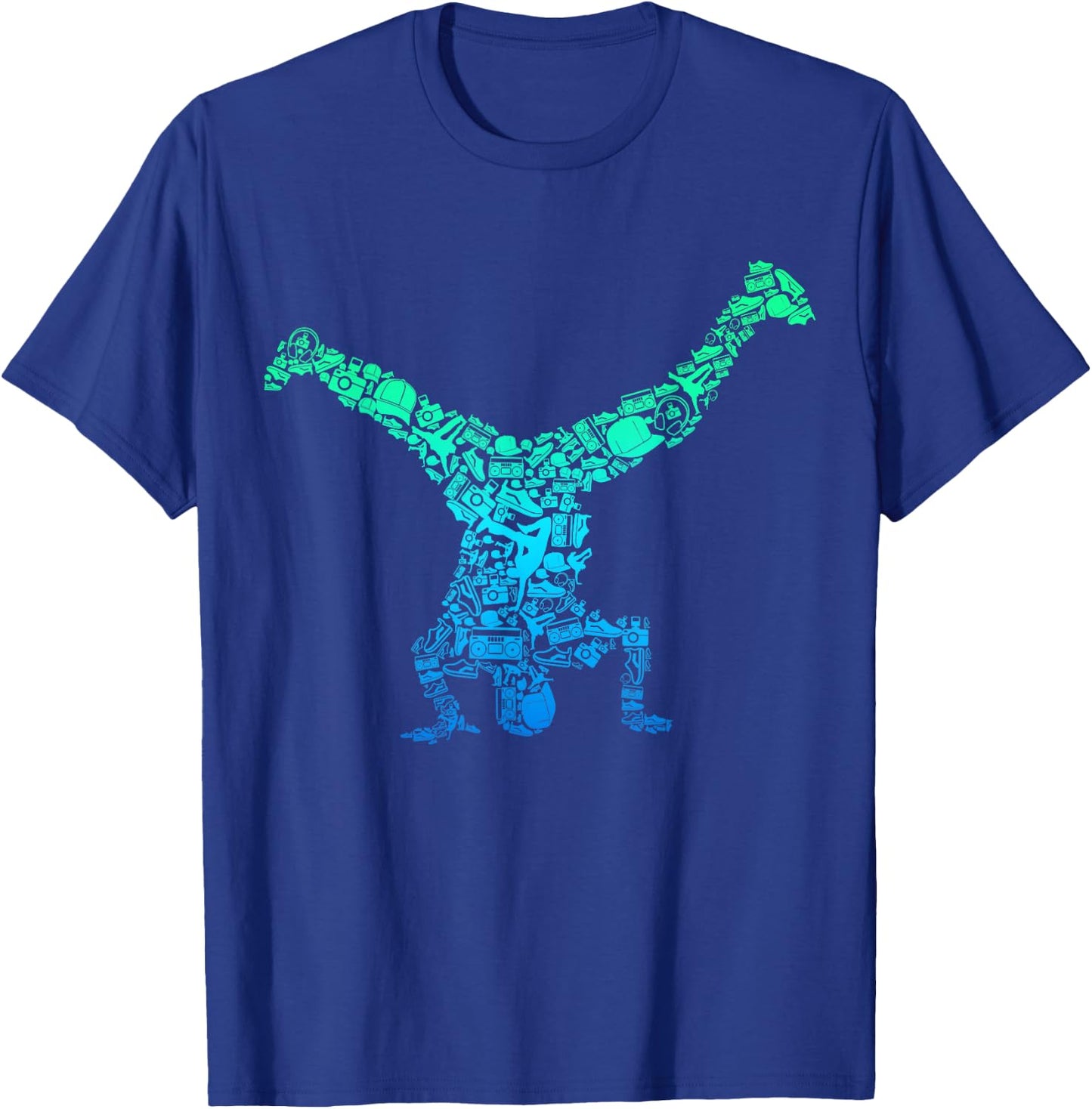 Breakdance Breakdancer Breakdancing Kids Boys Men T-Shirt - T-Shirt | Royal