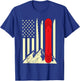 Snowboarding Skiing Snowboard American Flag Snowboarder Women Girls Kids Men T-Shirt - T-Shirt | Royal