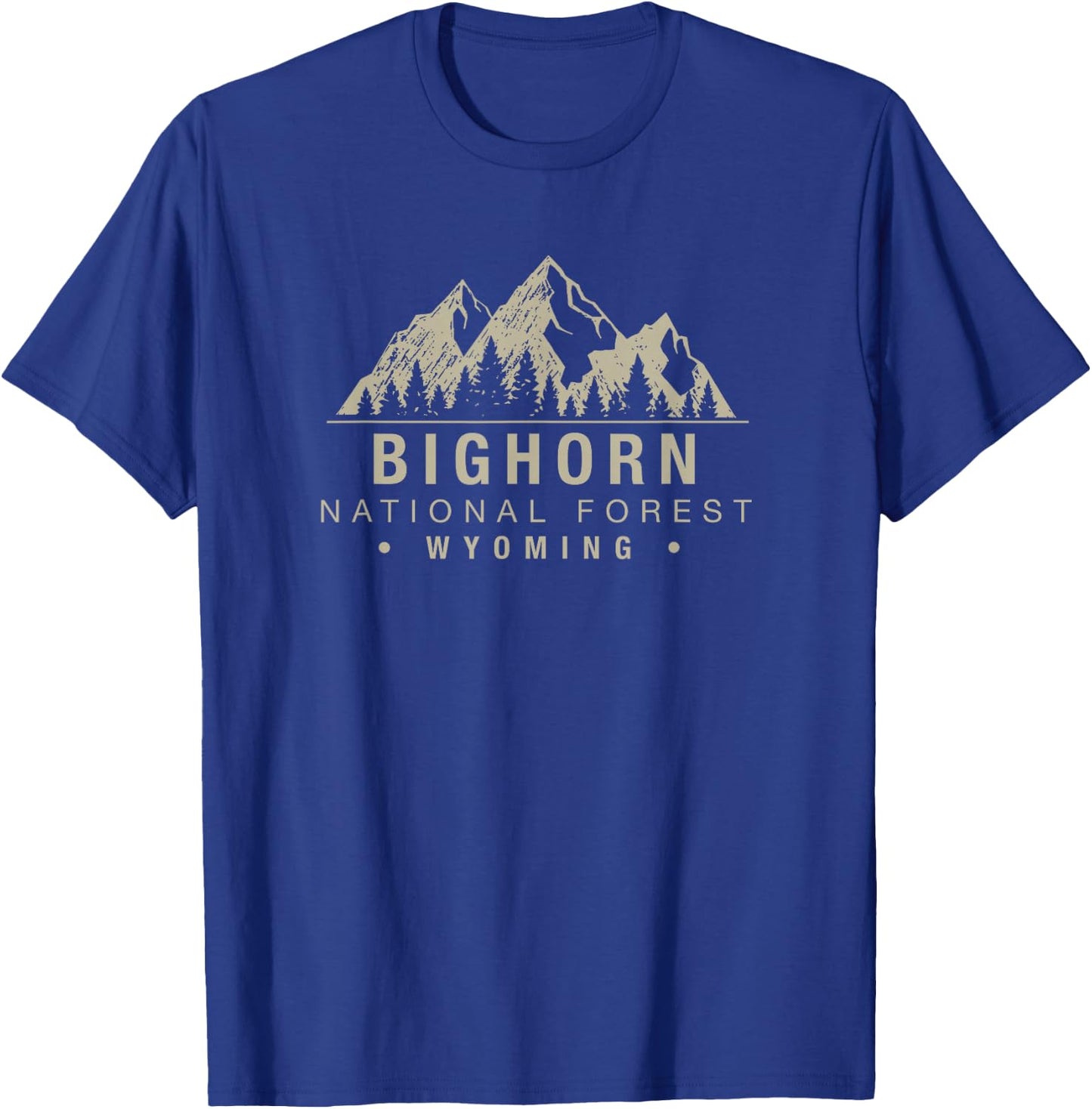 Bighorn National Forest Wyoming T-Shirt - T-Shirt | Royal