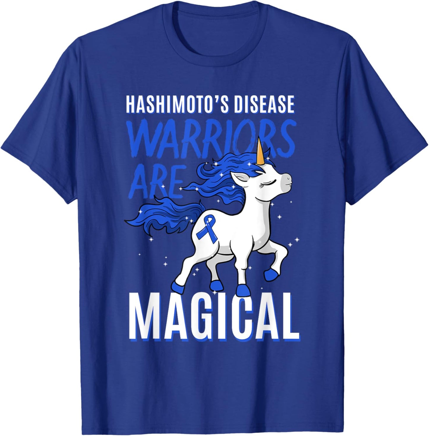 Hashimoto's Disease Chronic Lymphocytic Thyroiditis Unicorn T-Shirt - T-Shirt | Royal