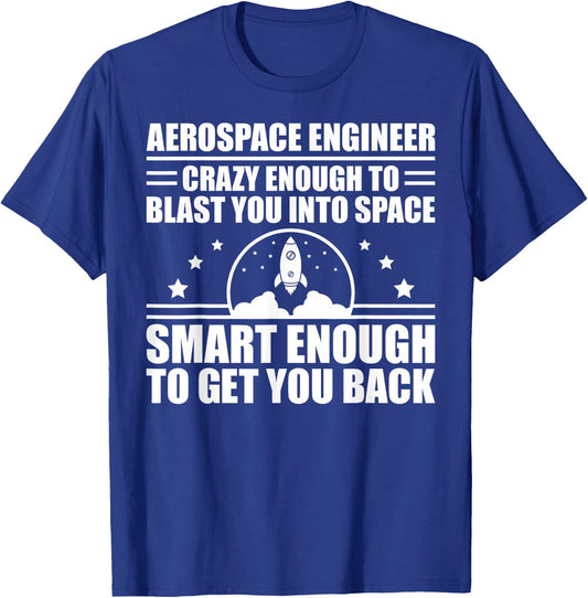 Cool Aerospace Engineer Art Women Aeronautical Space T-Shirt - T-Shirt | Royal